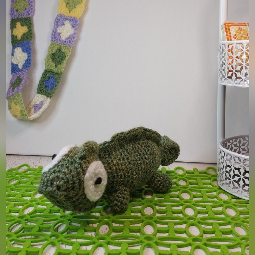 Gentle Gecko Fun Unique Gift for Anyone Handmade Animal Cute Crochet Lizard